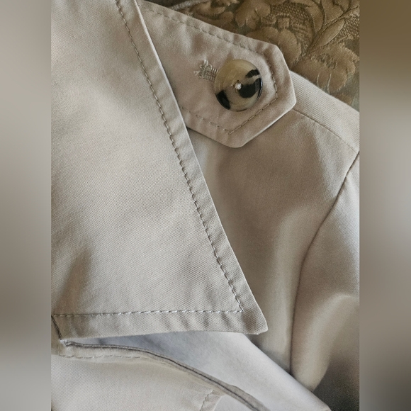 NWT Mango Double-Breasted Trench Coat Cream/Tan - Picture 11 of 16